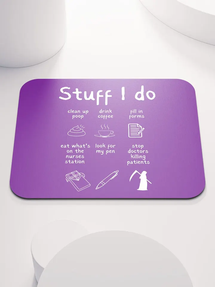Funny Nurse Mousemat 