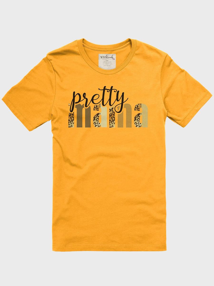 Pretty Mama T-Shirt; Black with Mix Leopard Pattern product image (2)