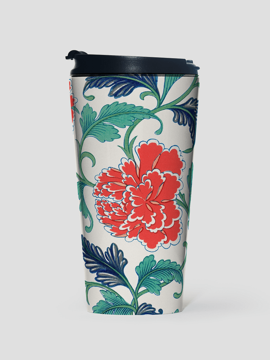 Red Floral Pattern. Stainless Steel Mug product image (1)
