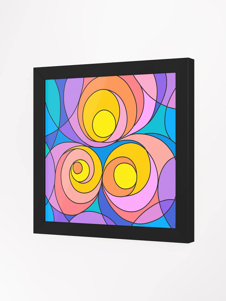 Vibrant Ayous Wood Framed Matte Poster - Abstract Square No. 1 product image (19)