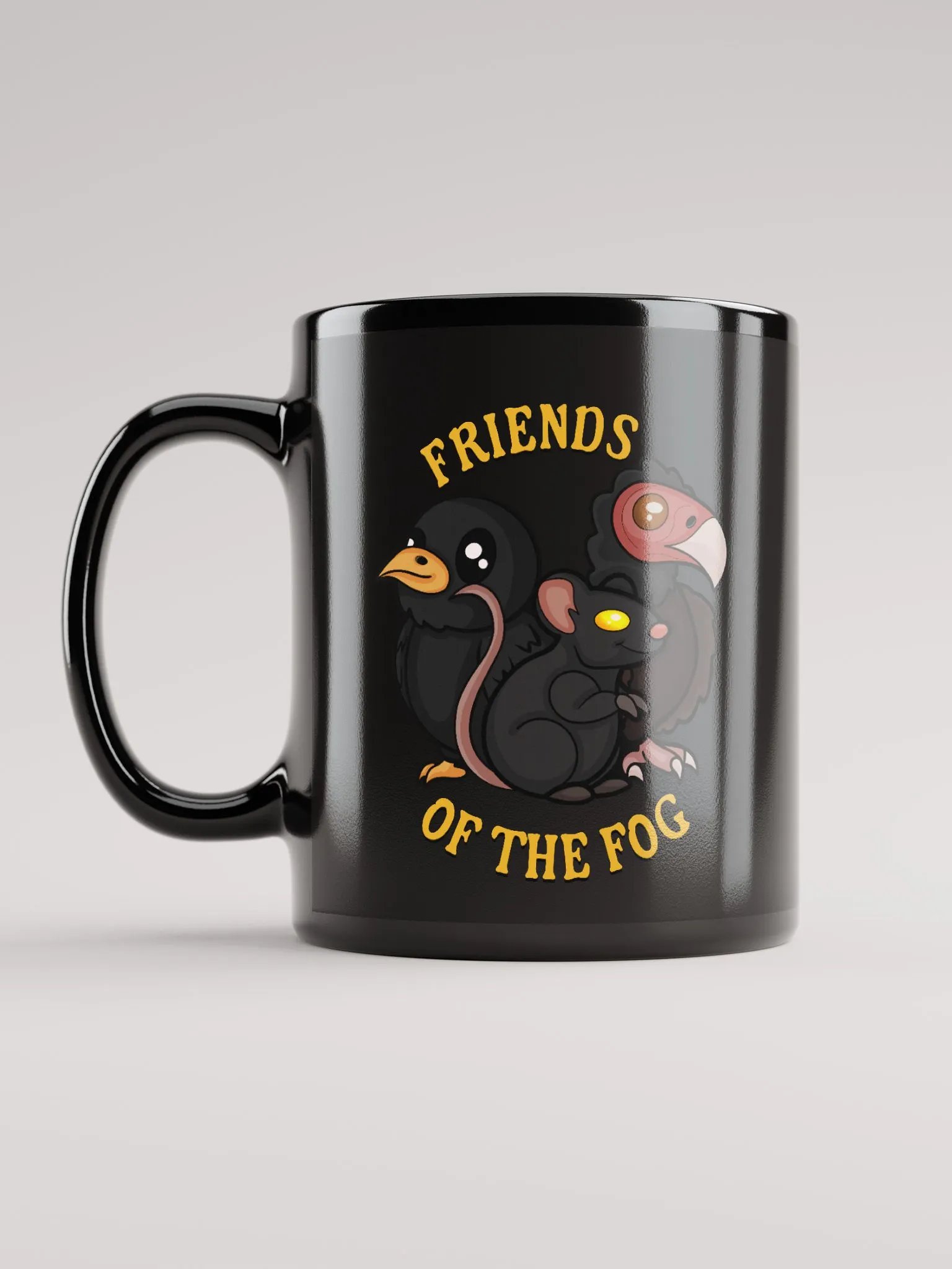 Friends of the Fog Black Glossy Mug product image (12)