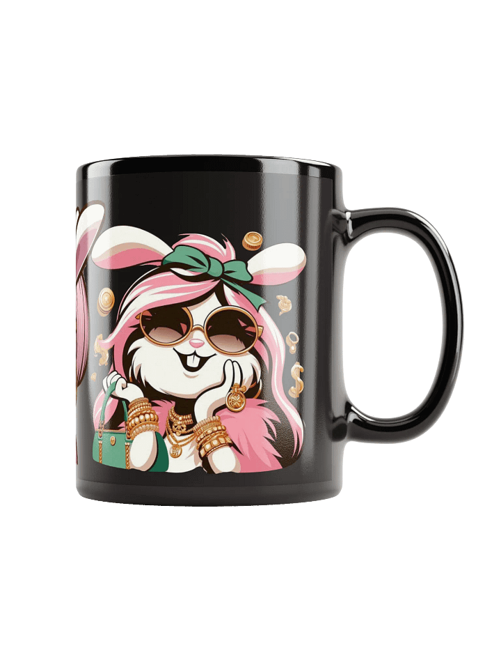 Glamorous Rabbit Trio Black Glossy Mug product image (2)