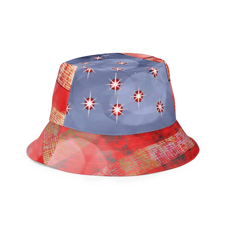 American Flag and Stars Bucket Hat product image (4)