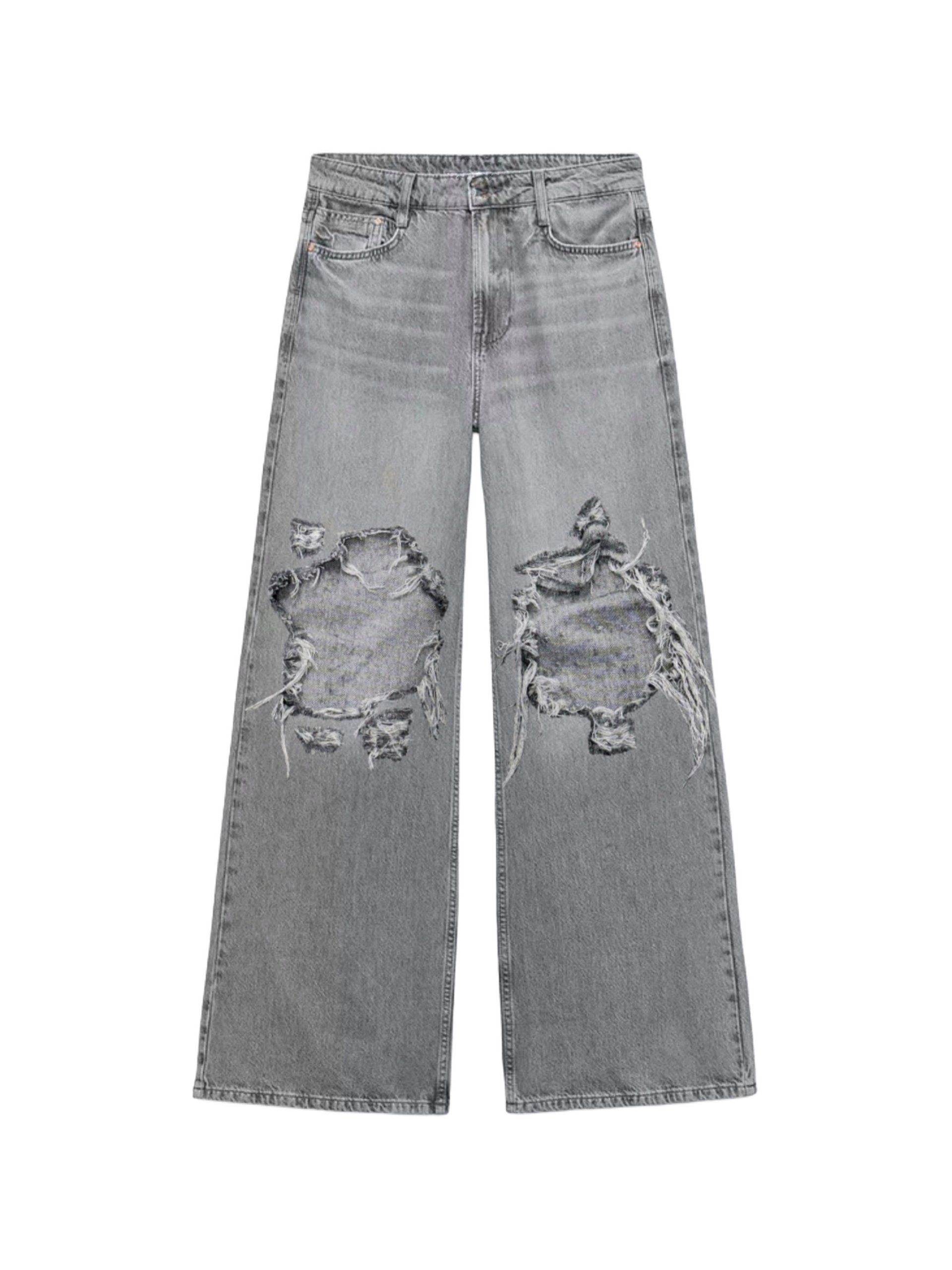 Knee Blowout Denim - Grey product image (1)