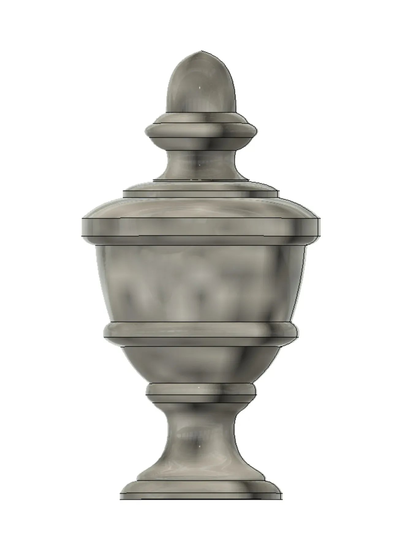 Cemetery Urn V2 3D Model product image (1)