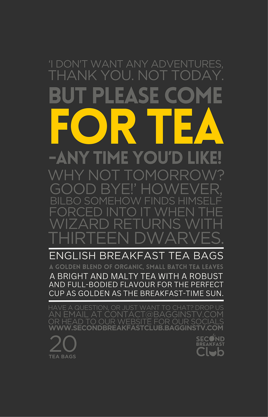 Please Come For Tea English Breakfast Tea Bags product image (2)