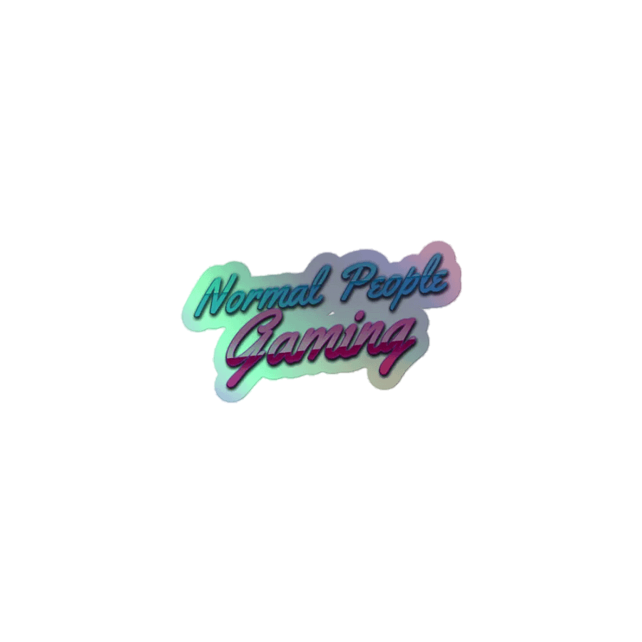 Normal People Gaming Holographic Sticker product image (1)
