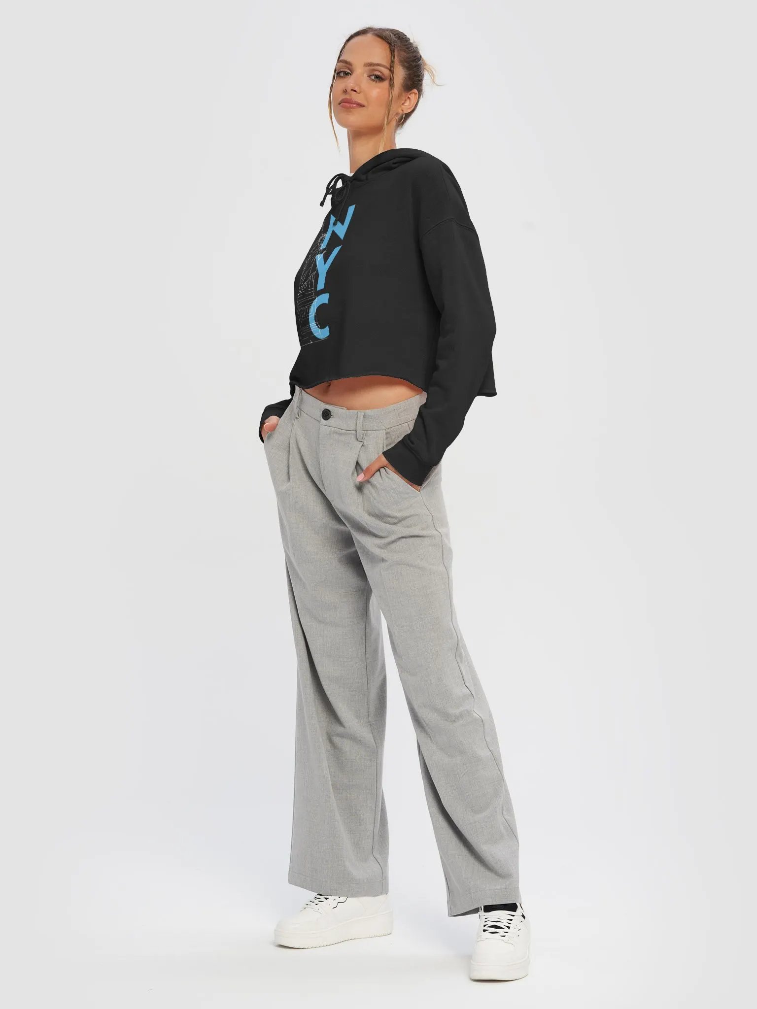 NYC Iconic Women's Crop Hoodie product image (11)