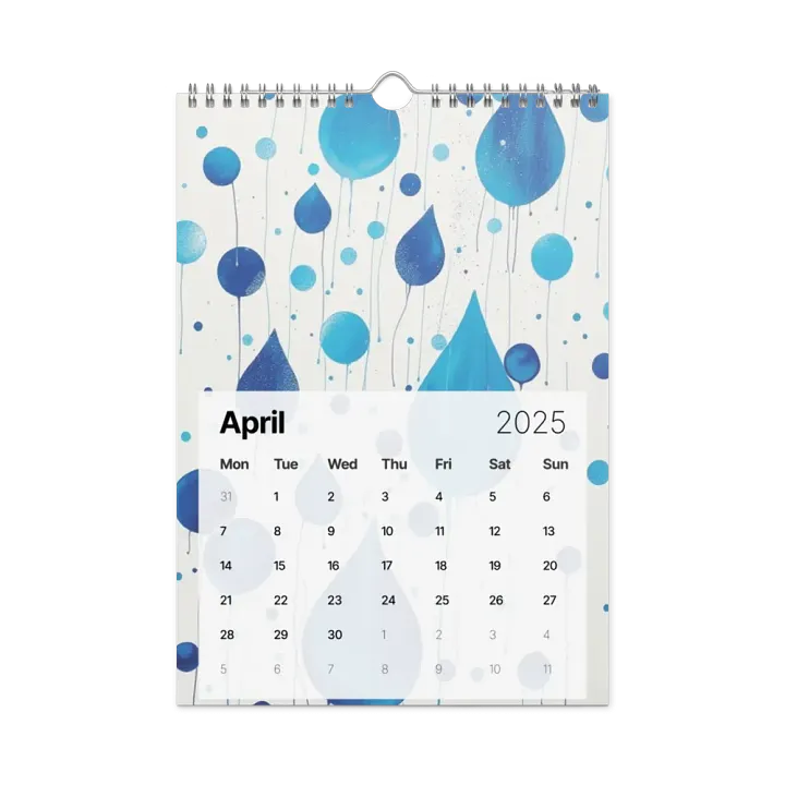 ART ABSTRACT WALL CALENDAR 2025 product image (1)