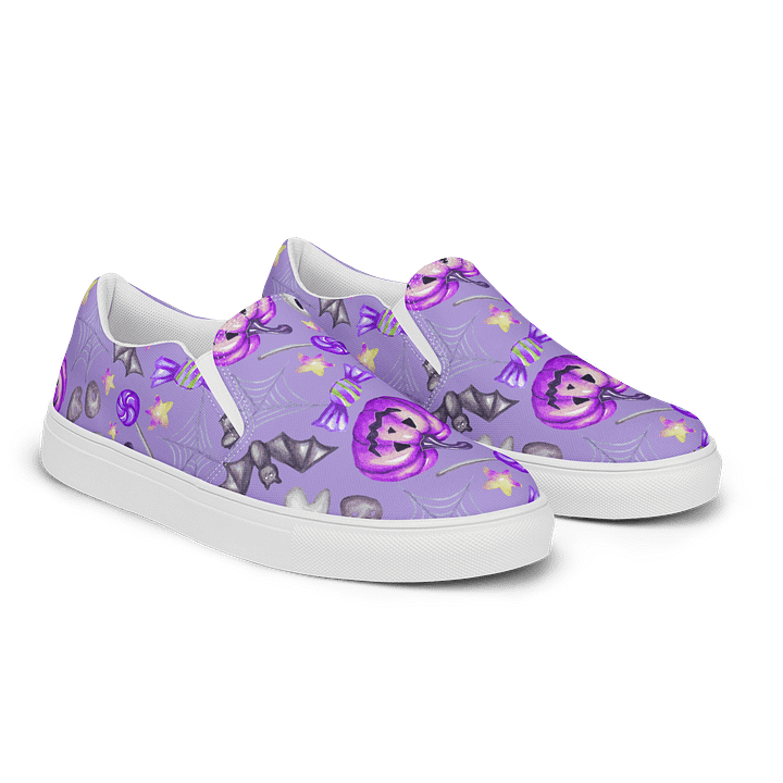 Spooky Purple Halloween Slip-Ons product image (2)