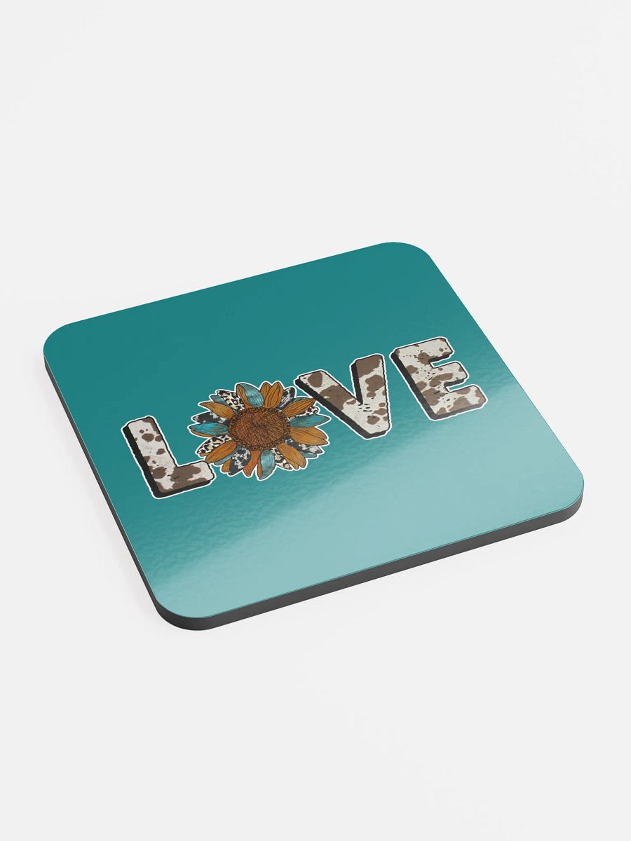 Sunflower Love Cork Coaster product image (2)
