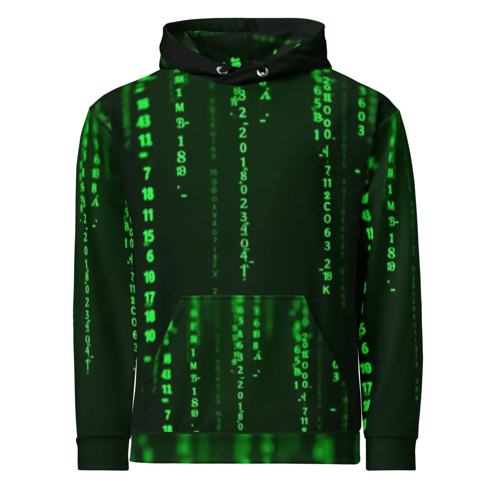 Digital Code Matrix Unisex Hoodie product image (1)