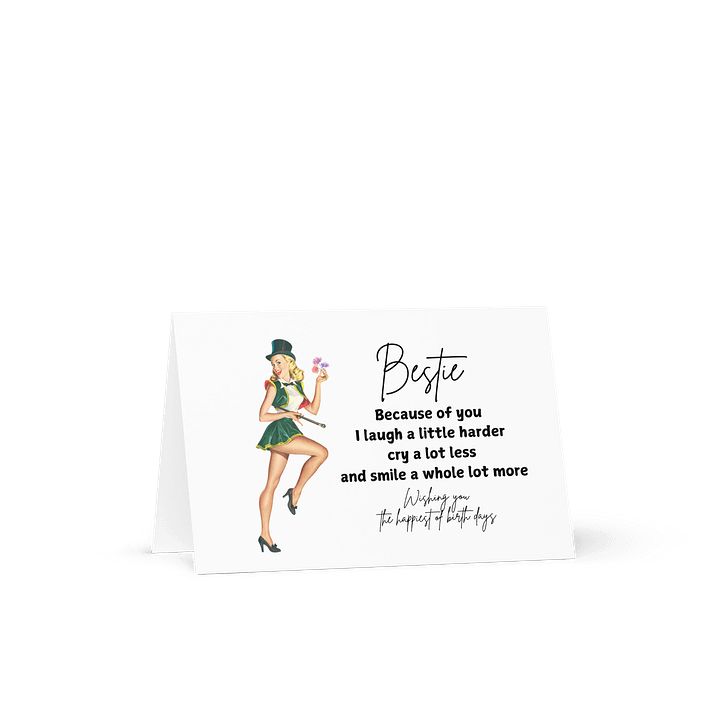 1950s Retro Bestie Birthday Card product image (2)