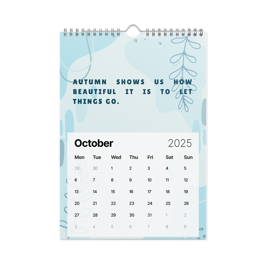 FLORAL INSPIRATIONAL QUOTES WALL CALENDAR 2026 product image (12)