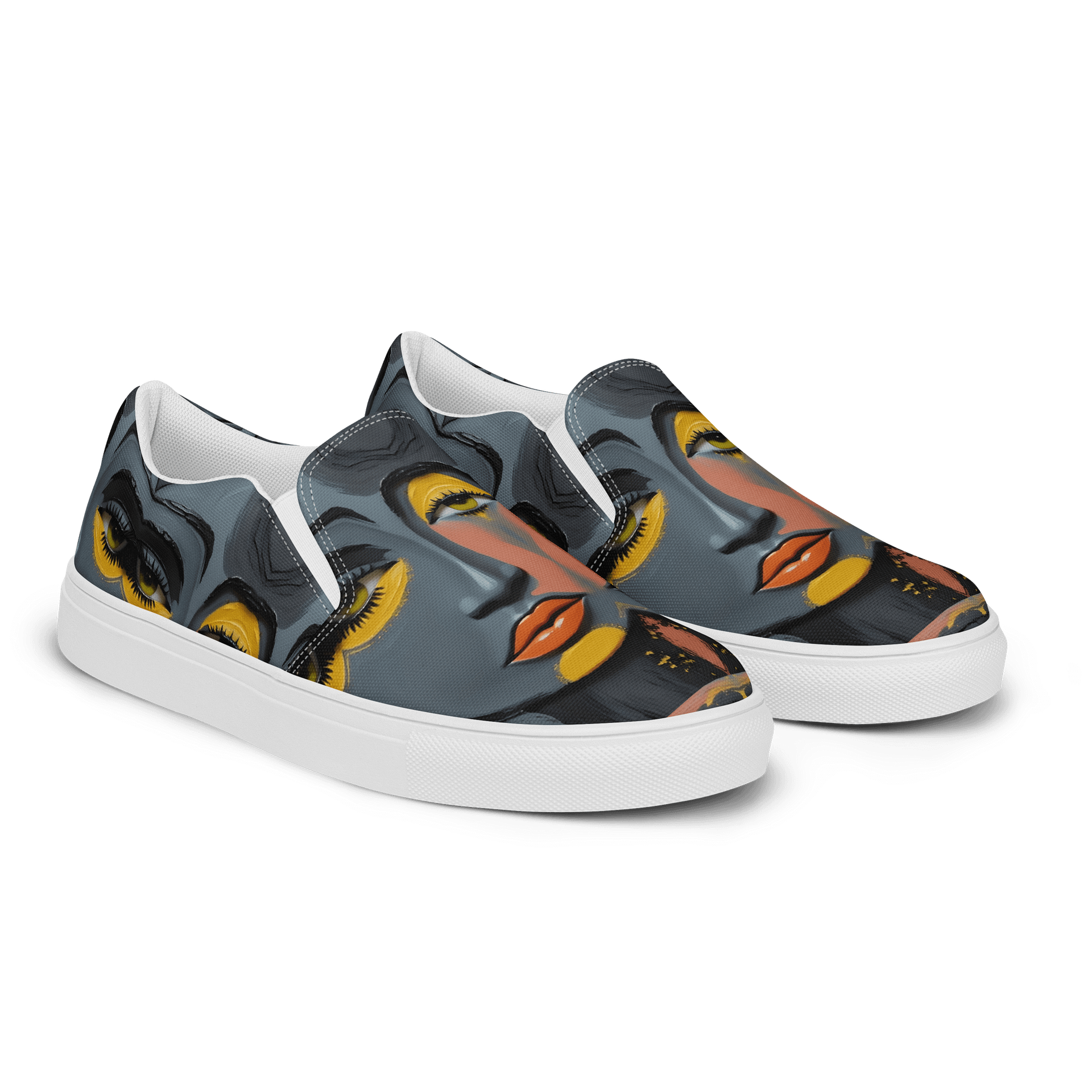 Men's "My 3rd Eye Is Always Open" Painted Slip-On Shoes product image (2)