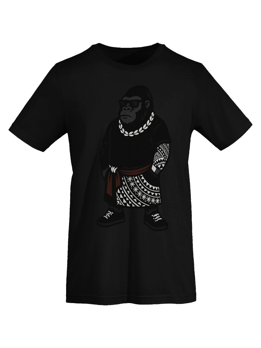 Samoan Gorilla T-Shirt – Urban Tribal Lava Lava Streetwear Design | Polynesian Island Culture Tee by ASP Apparel product image (7)