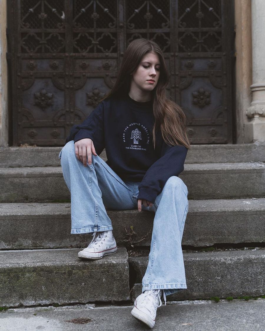 Hark the herald unisex sweatshirt product image (3)