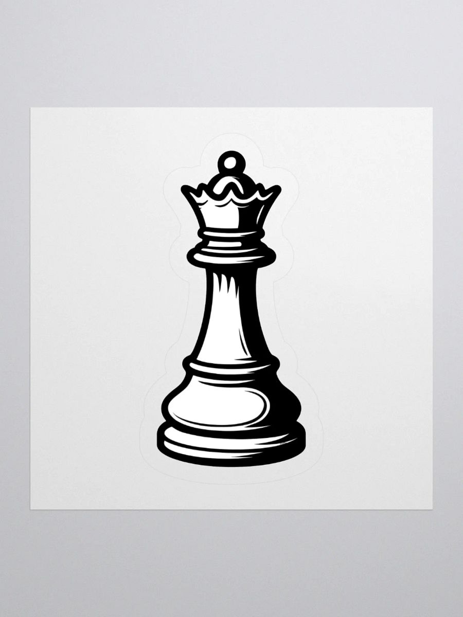 Classic Chess Queen Sticker product image (3)