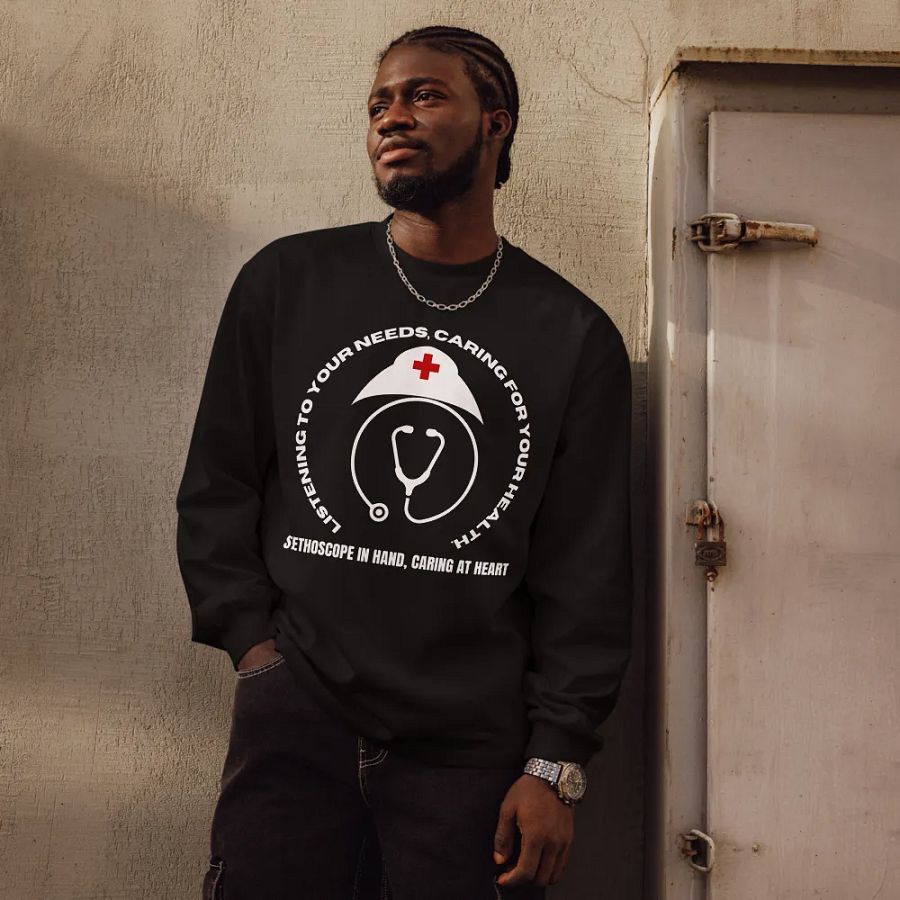 Heartbeat Health Logo Long Sleeve Shirt product image (11)