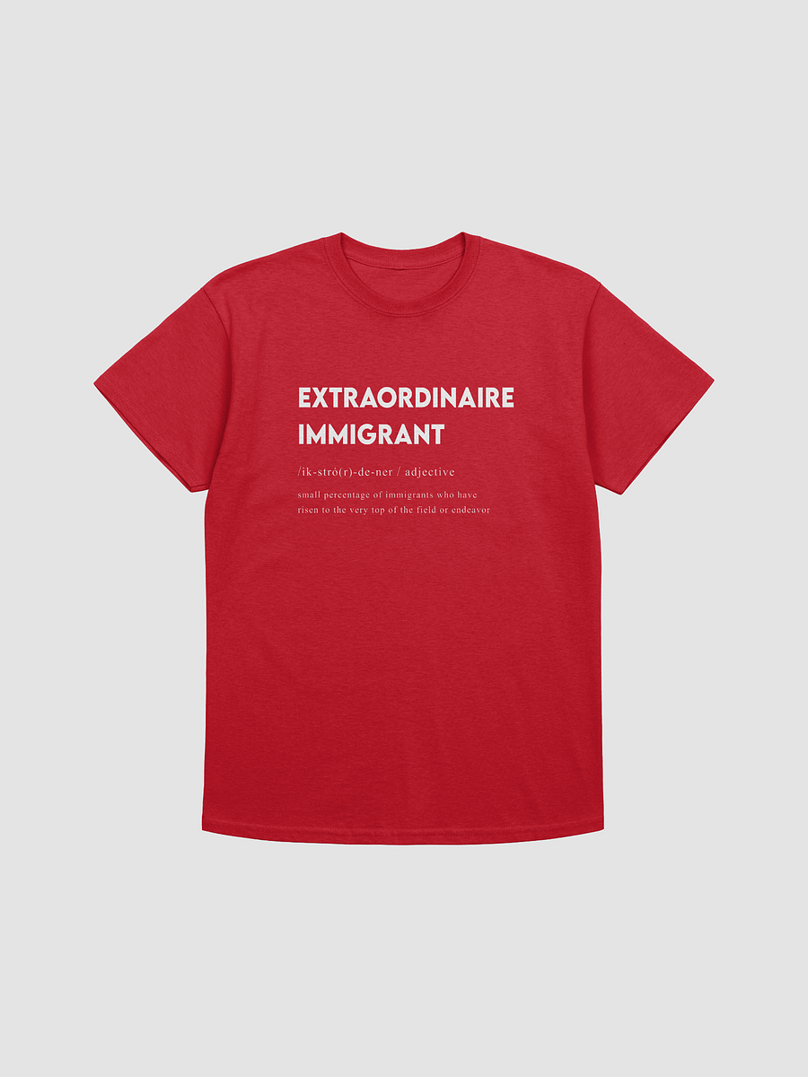 EXTRAORDINAIRE IMMIGRANT TSHIRT RED product image (1)