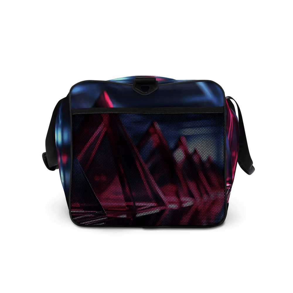 Blue/Pink All-Over Print Duffle Bag : Luigi & Ariel Logo product image (4)