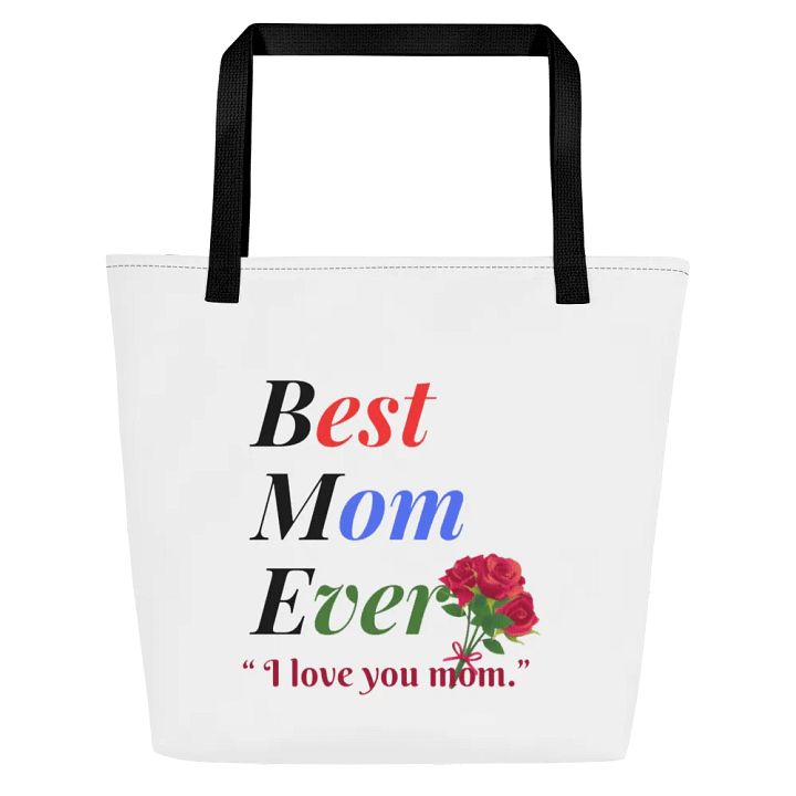 Best Mom Ever Large Tote Bag w/ Pocket product image (1)