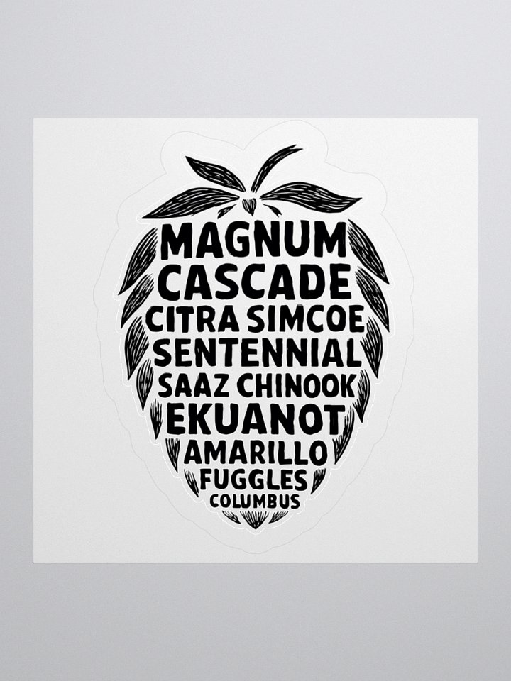 Hop Varieties Sticker product image (1)