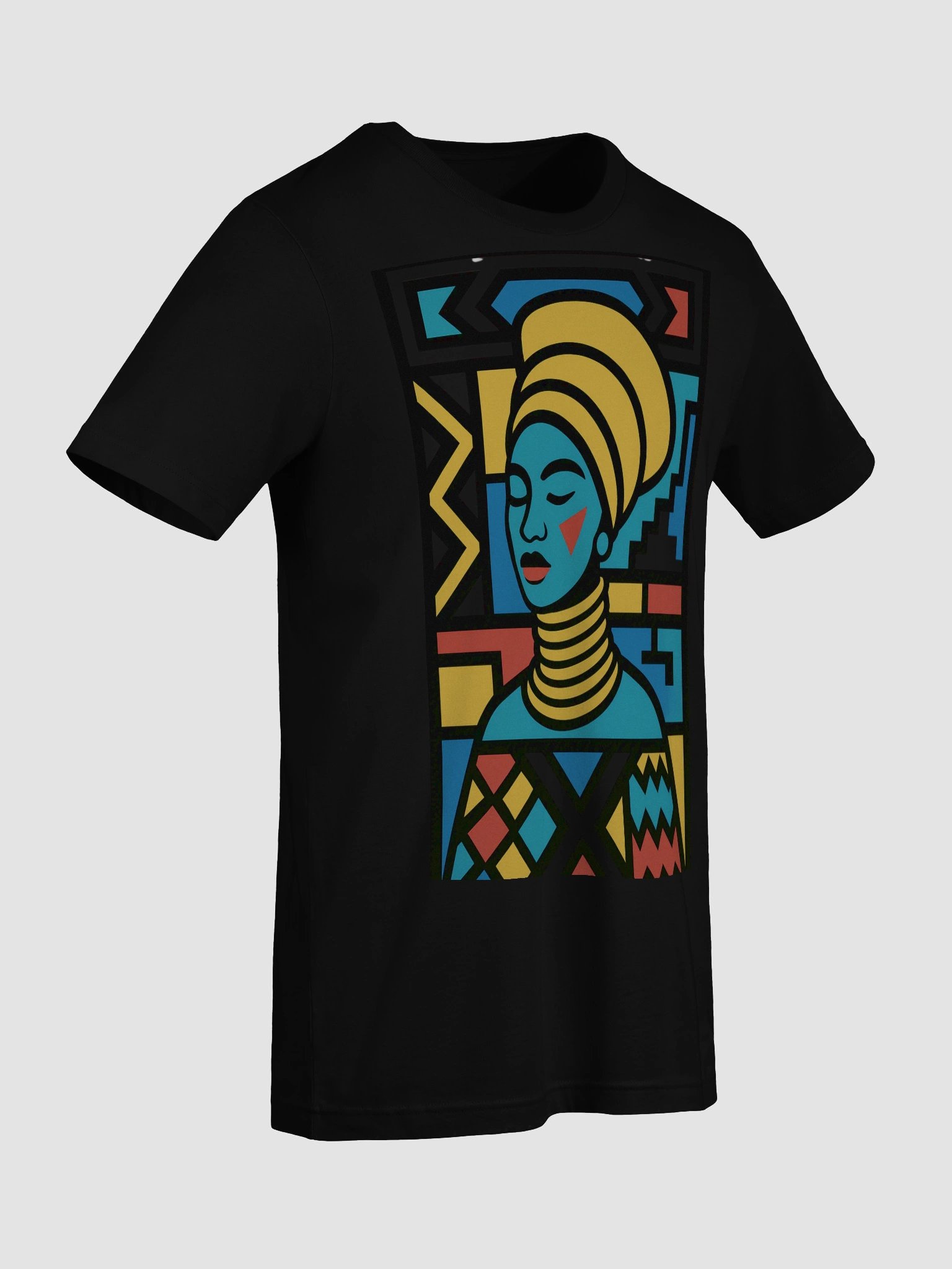 Vibrant Headwrap Illustration T-Shirt product image (68)