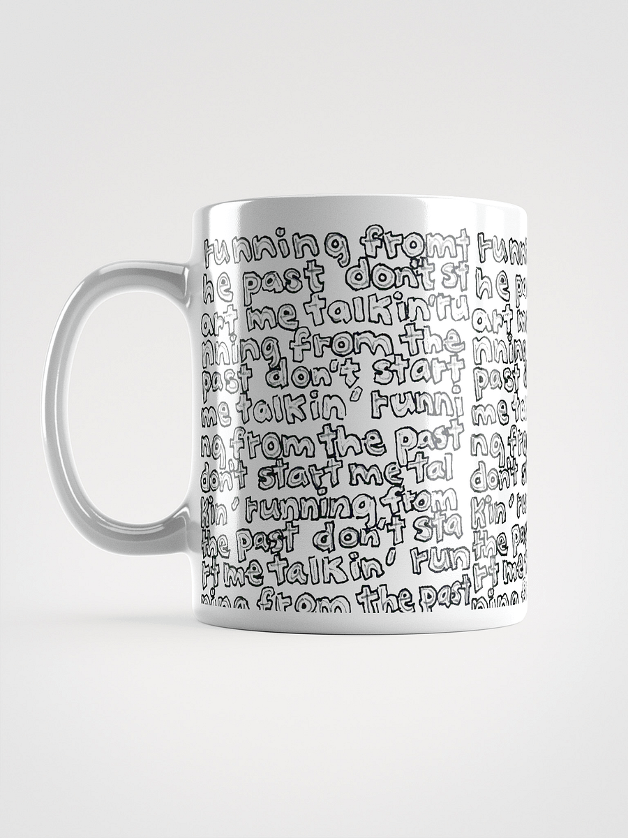 Running from the Past White Glossy Mug product image (6)