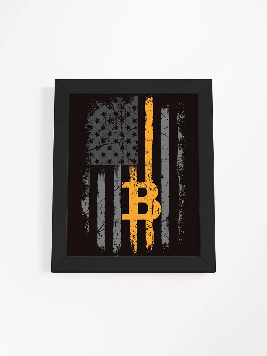 Bitcoin Flag Wall Art Grey product image (2)