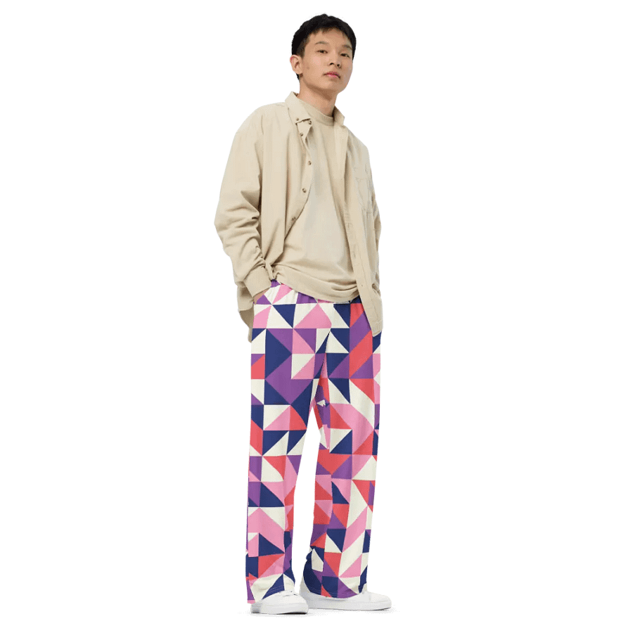 BUIII Dynamic Geometry: Amethyst Dawn Wide-Leg Pants product image (8)
