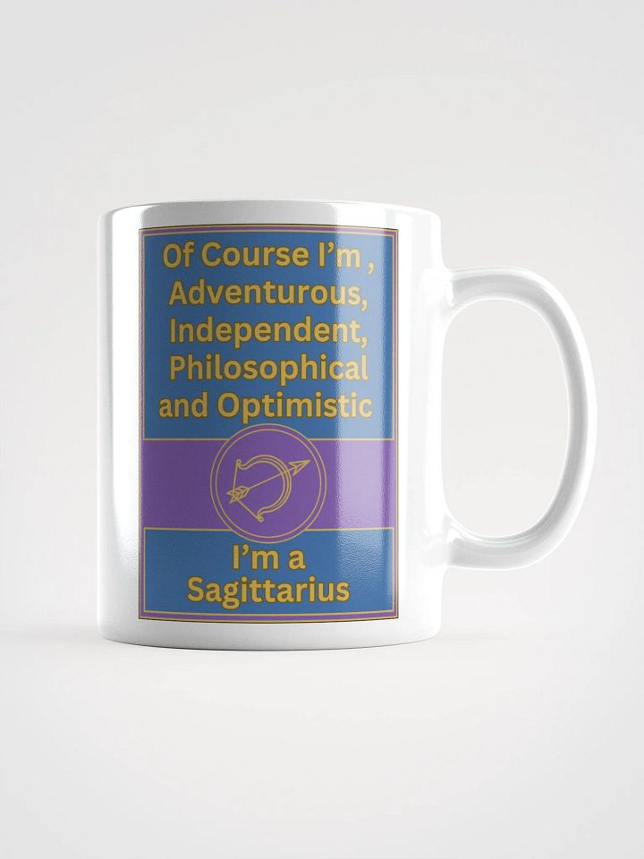 Of Course I’m Sagittarius Zodiac Sign Mug, Zodiac Sign Vibes Mug, Sagittarius Mug, Astrological Mug product image (1)