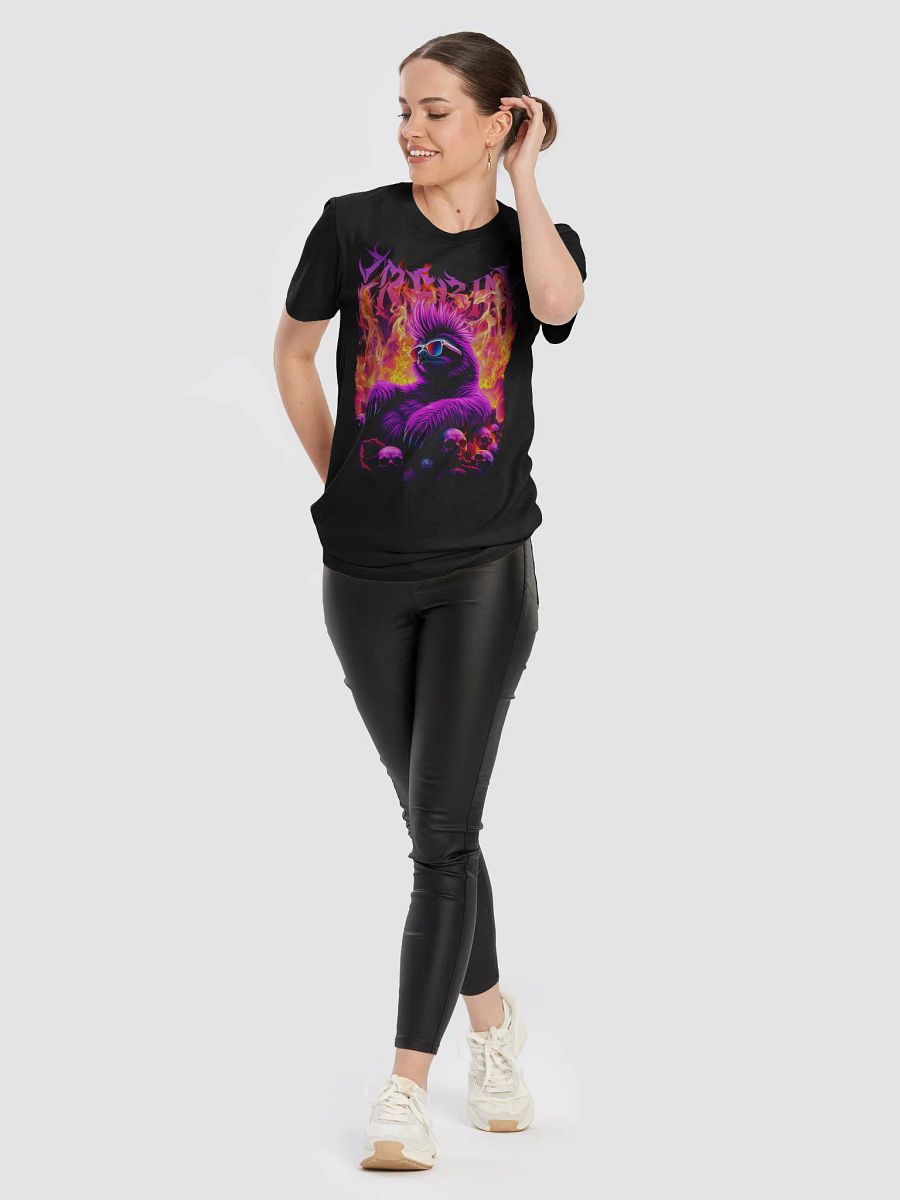 Inferno – Flaming Gothic Sloth T-Shirt product image (6)