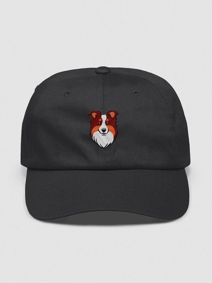 Cartoon Border Collie Dog Face Dad Hat product image (1)