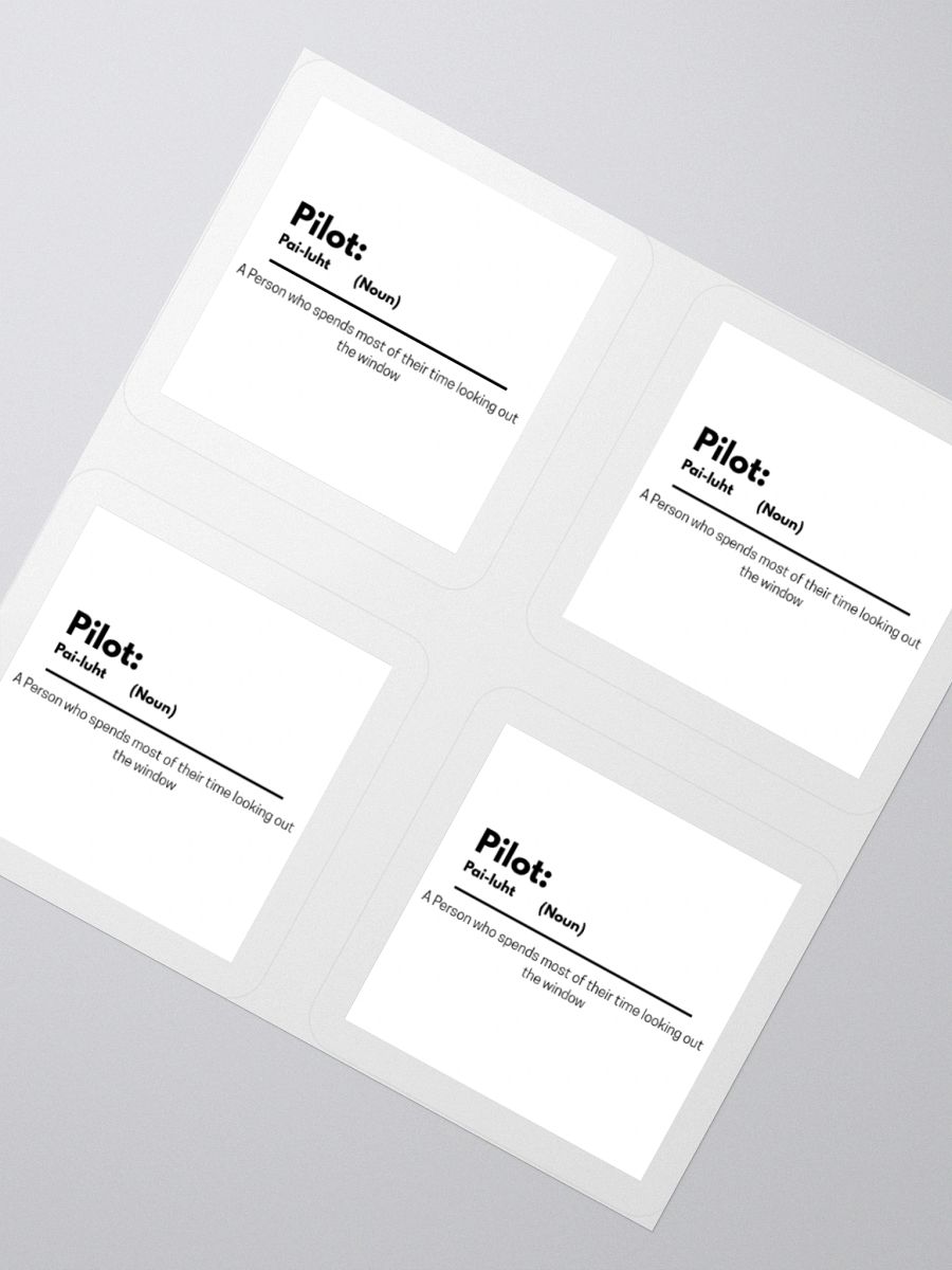 Pilot Sticker sheet product image (2)