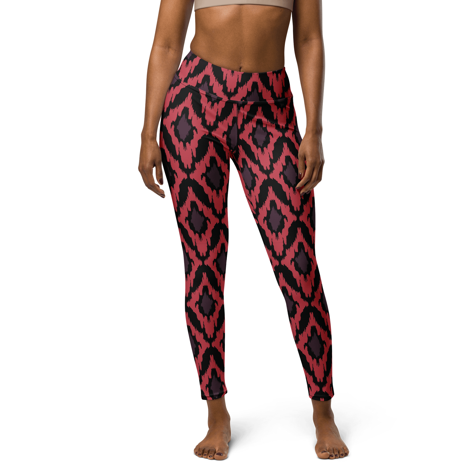Vibrant Aztec Pattern High-Waisted Yoga Leggings product image (1)