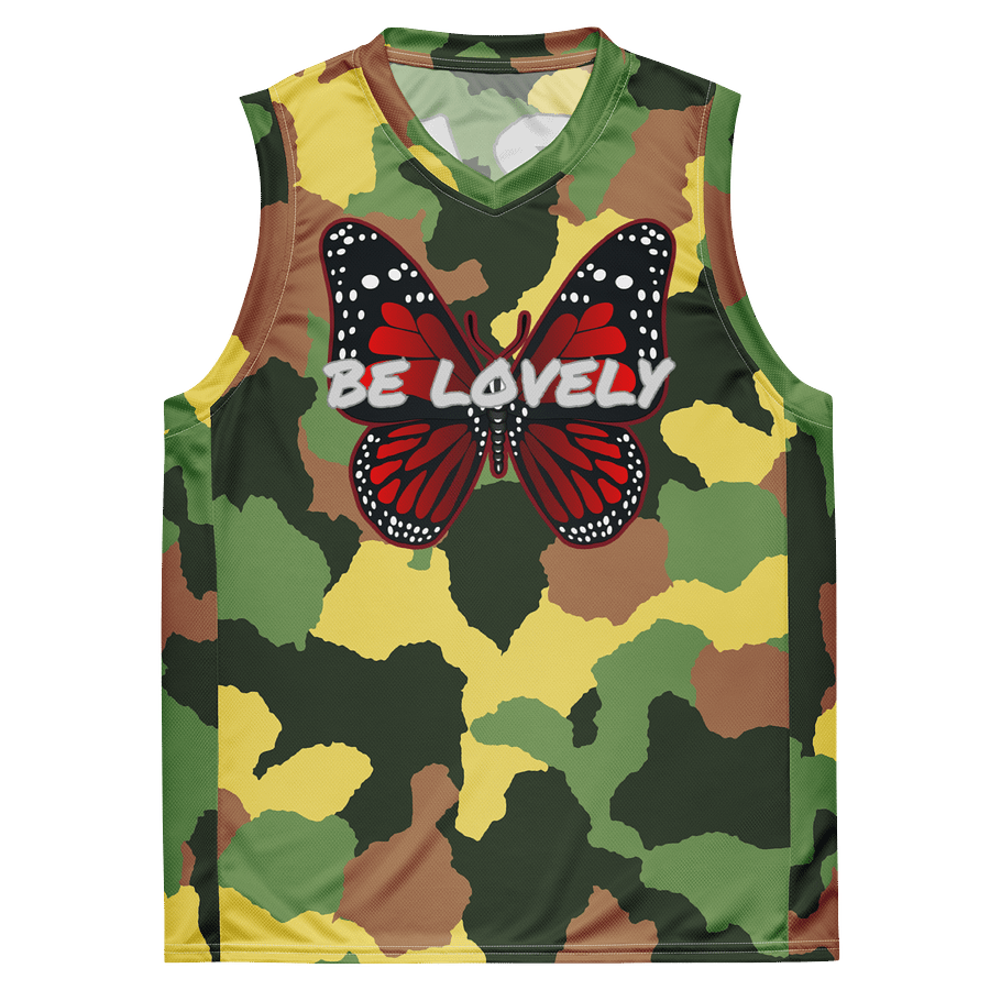 Be Lovely Butterfly Recycled Women and Men Basketball Jersey product image (2)