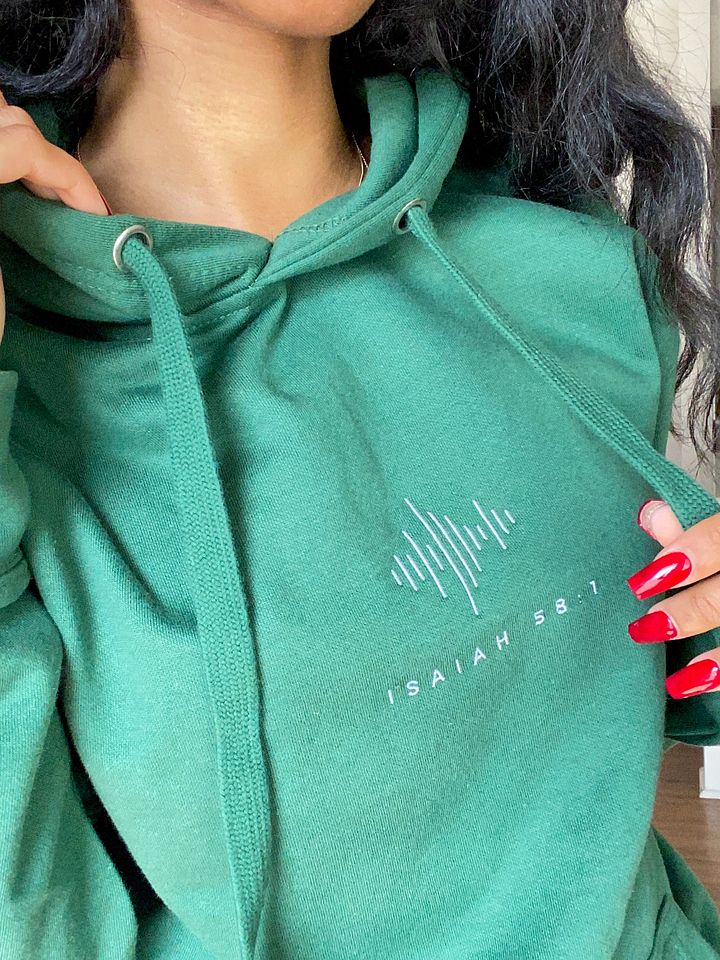 Isaiah 58:1 Unisex Embroidered Hoodie product image (1)