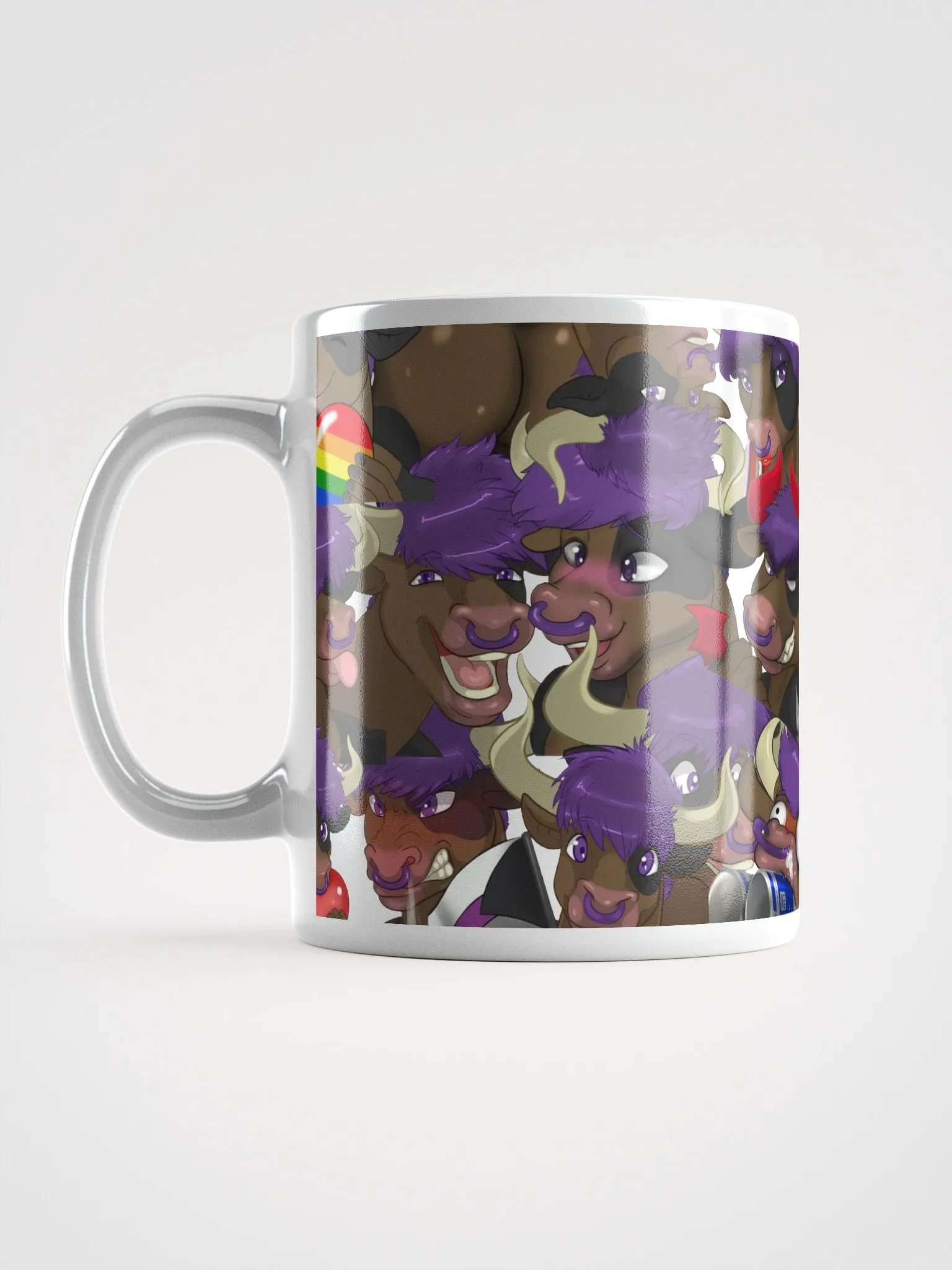 Yuuma Emote Collage Coffee Mug product image (6)
