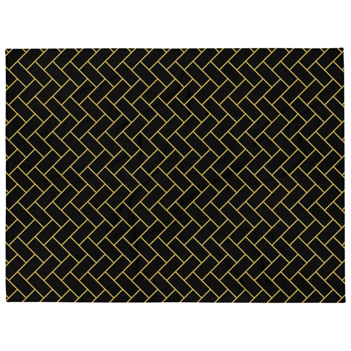 Gold Bricks Pattern Design Throw Blanket product image (1)