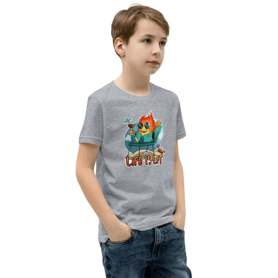 MamaFlame Life is Lit Youth Tee product image (4)