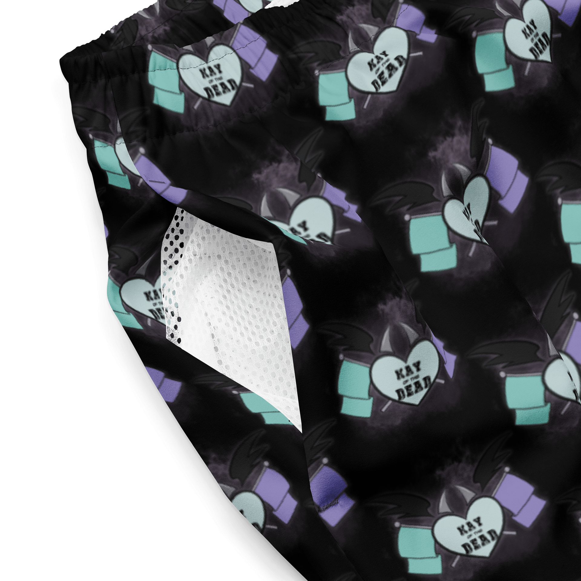 Kay_of_the_Dead Logo Swim Trunks product image (4)
