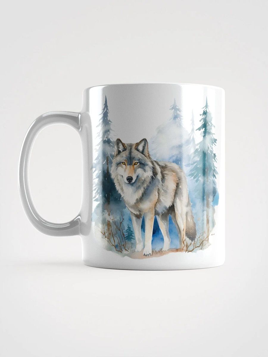 Winter Wolf White Glossy Mug product image (6)