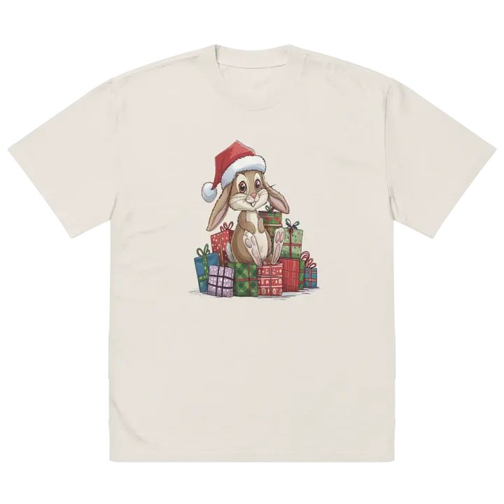 Santa Bunny AS Colour Premium Oversized Faded T-Shirt product image (8)