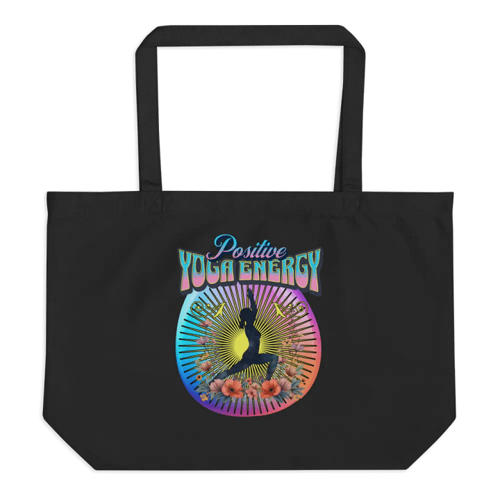 Positive Yoga Energy Organic Tote Bag product image (1)
