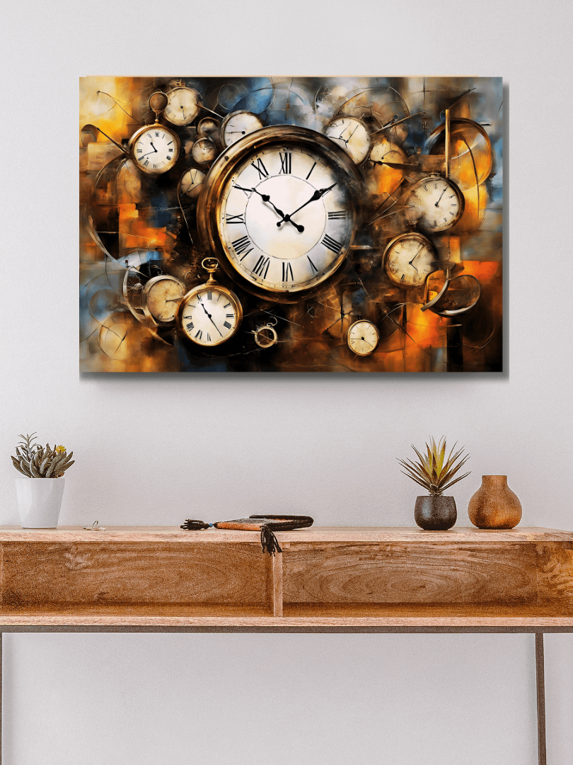 Time Confusion-9 | Canvas Artistic Wall Painting product image (7)