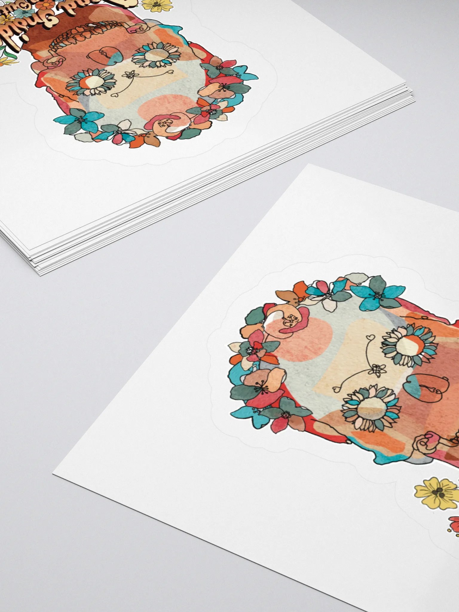 Sugar Skull Sticker - Dead Inside Blooming Outside product image (5)