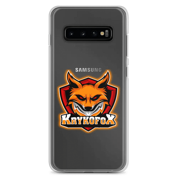 KrykoFox Logo Clear Samsung Case product image (2)