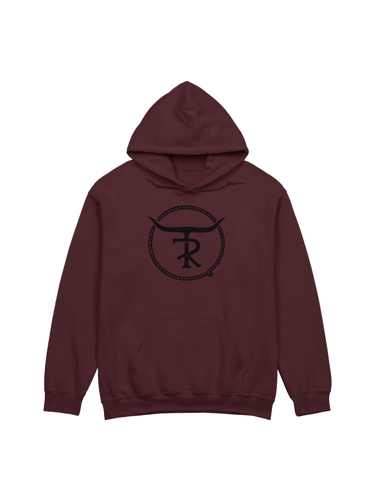 Black "TR" Branding Iron Logo Hoodie product image (3)