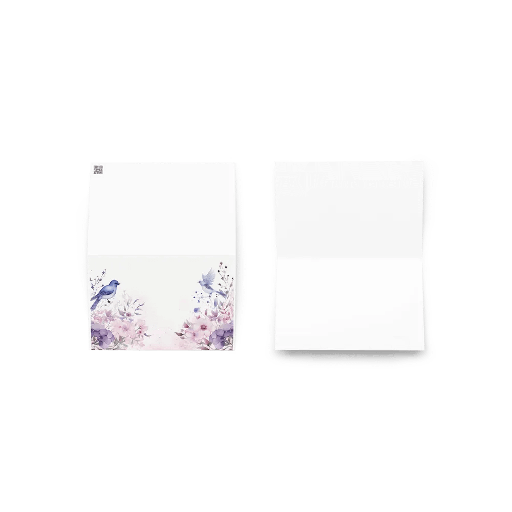 All-Occasion Greeting Card: Watercolor Birds and Florals product image (3)